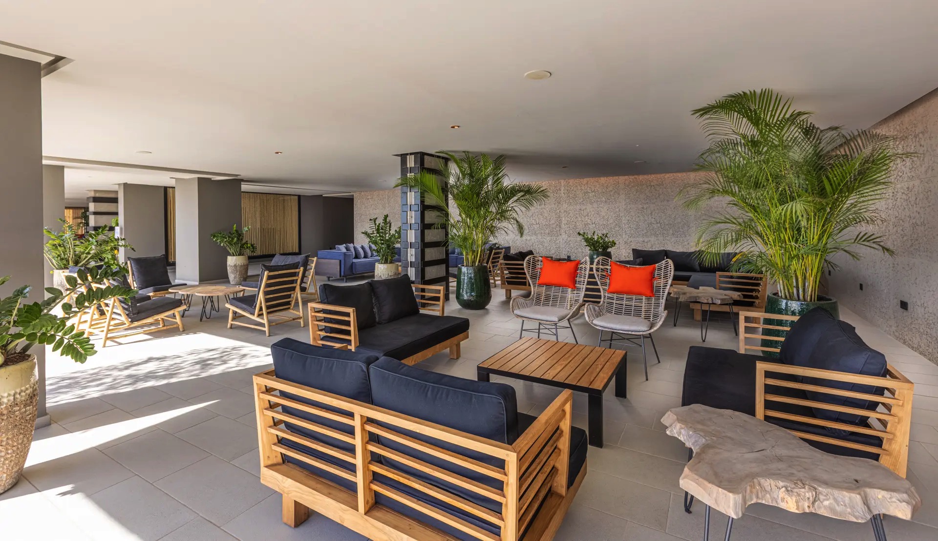 fotos chill-out-bereich hotel faro lopesan collection