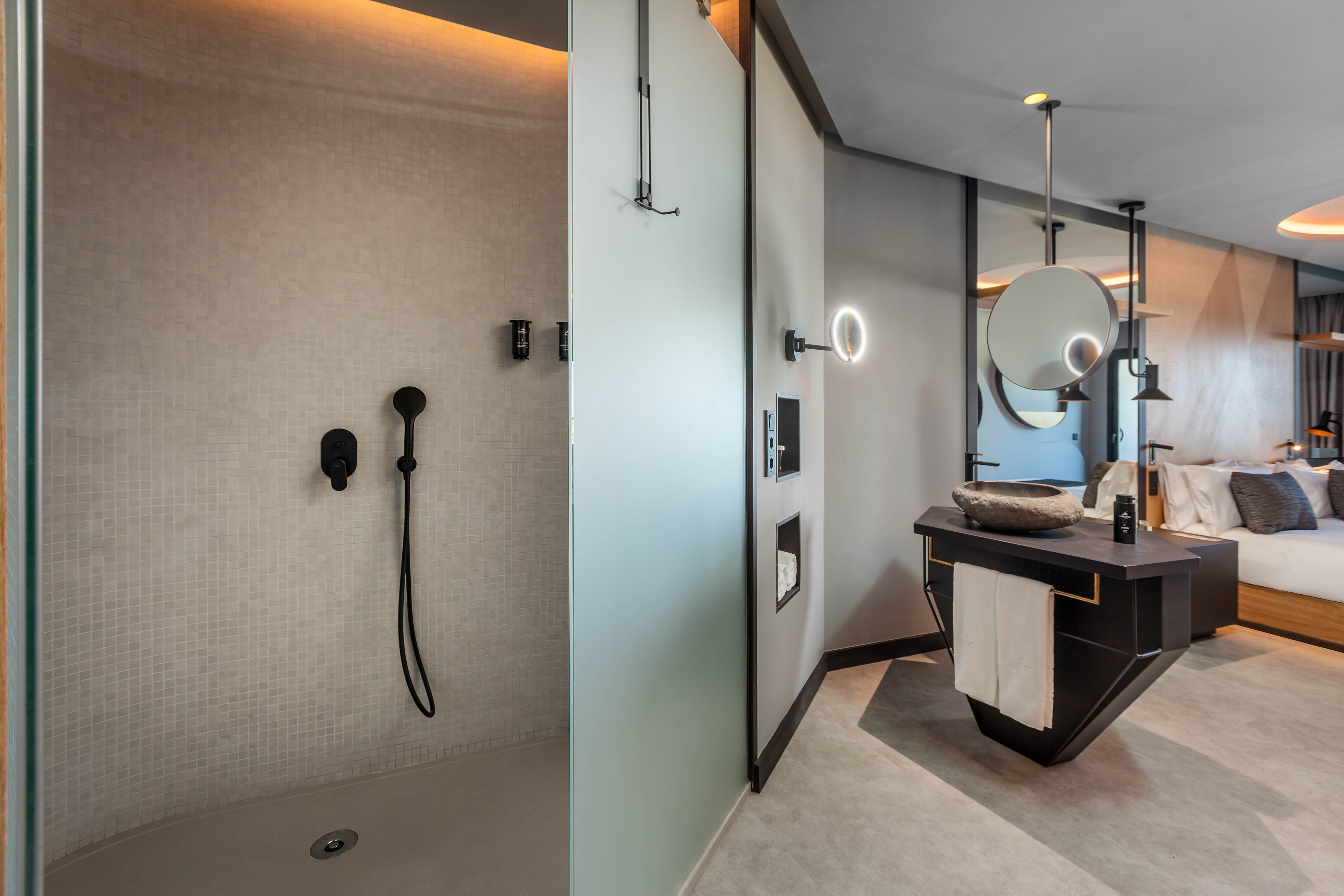 bathroom double superior room faro lopesan collection hotel