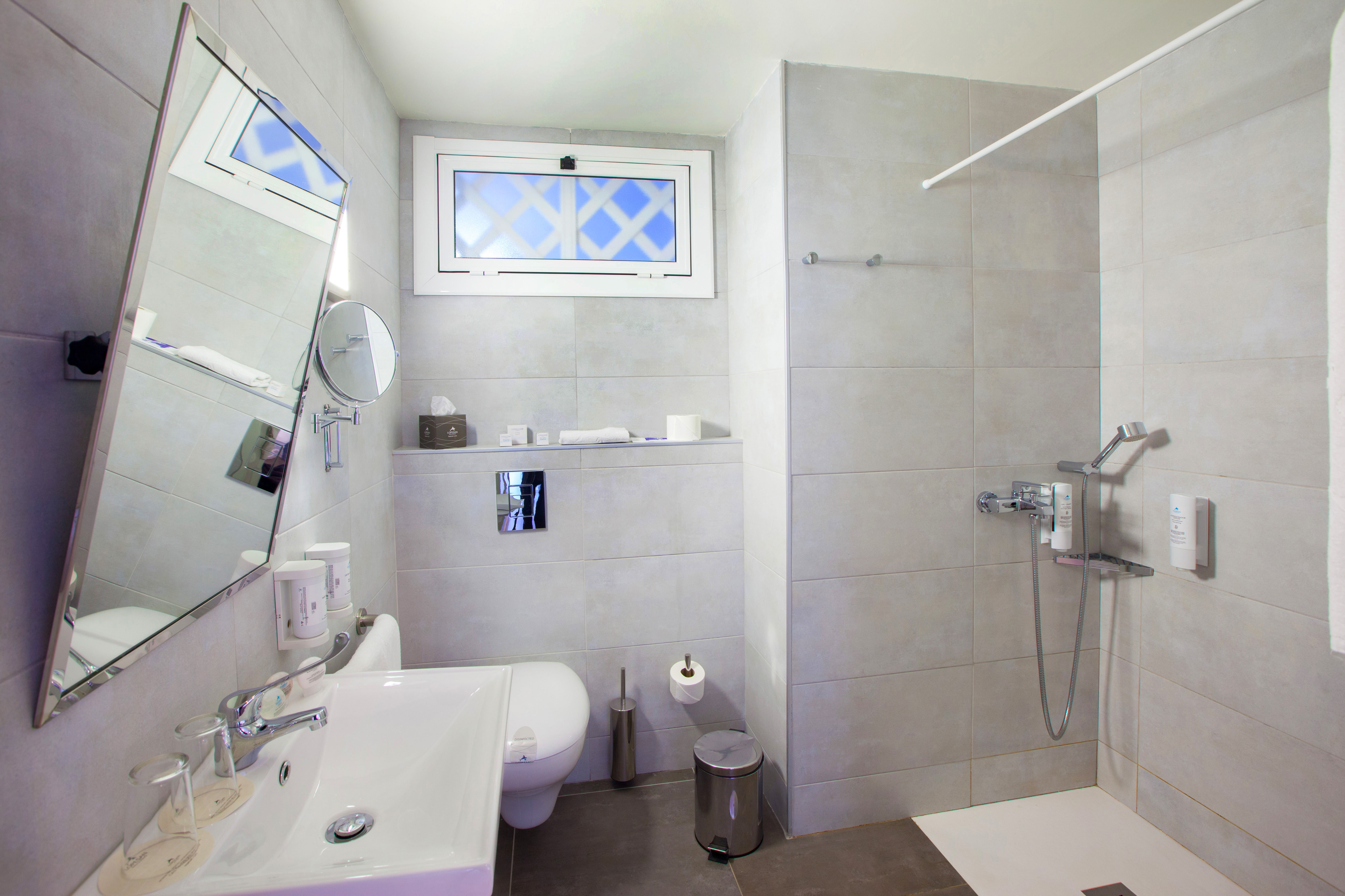 bathtroom double standard adapted room corallium beach by lopesan hotels