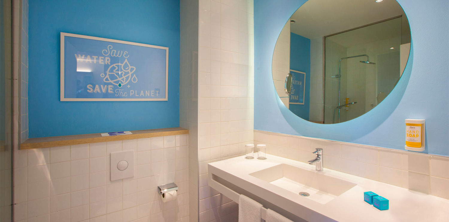 bathroom double standard room abora buenaventura hotel