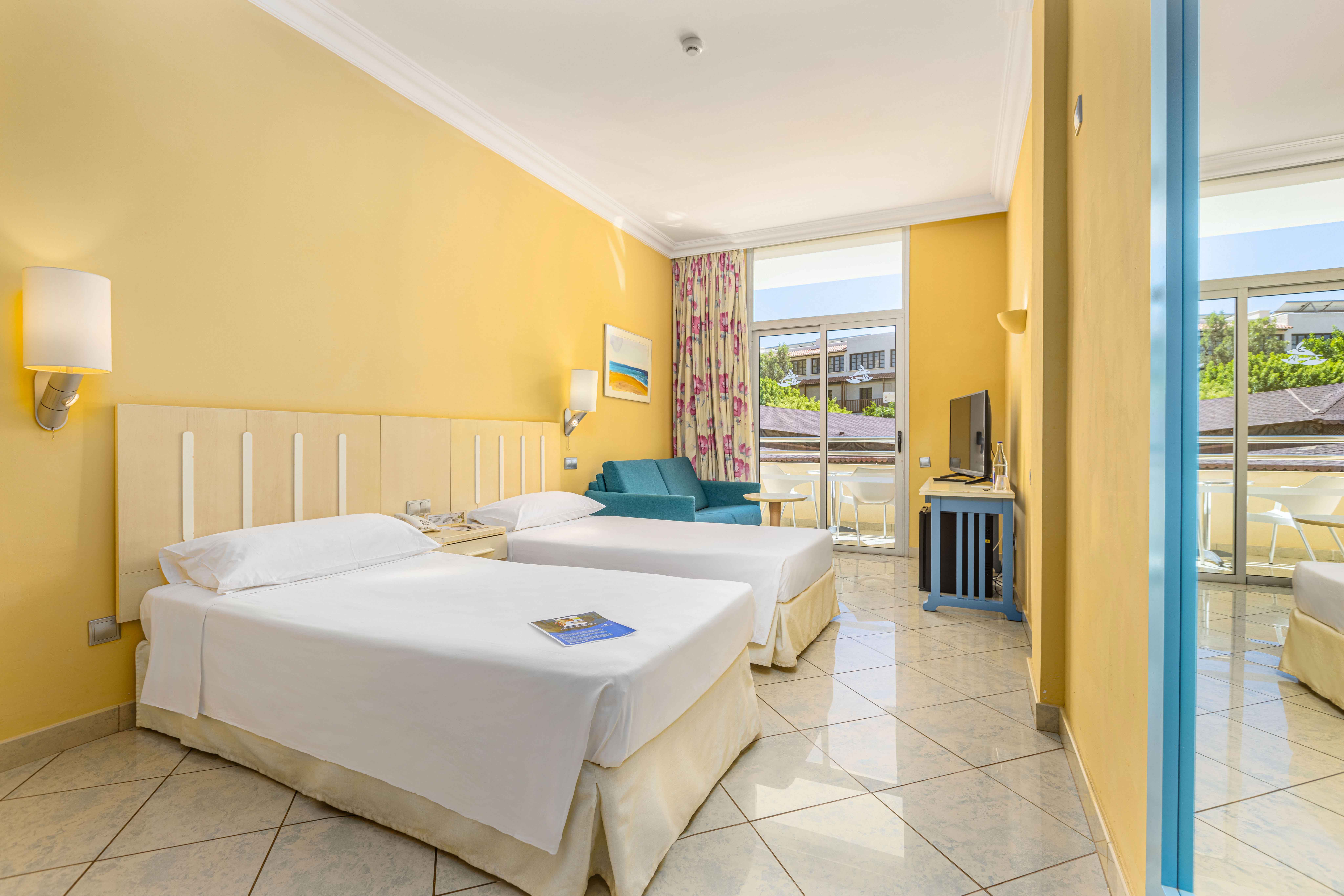 bed double standard room ifa altamarena hotel