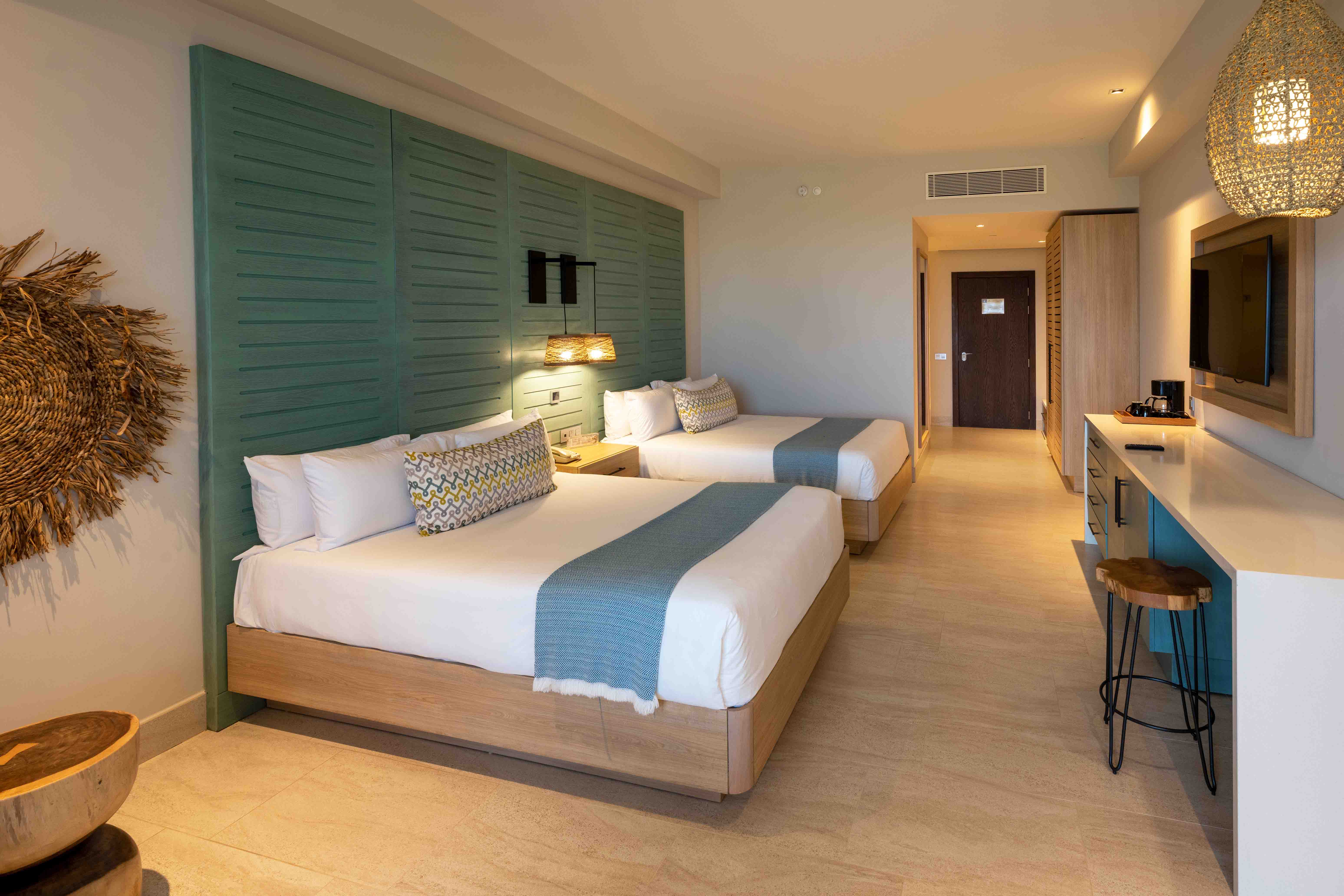 beds unique queen tropical junior suite lopesan costa bavaro resort