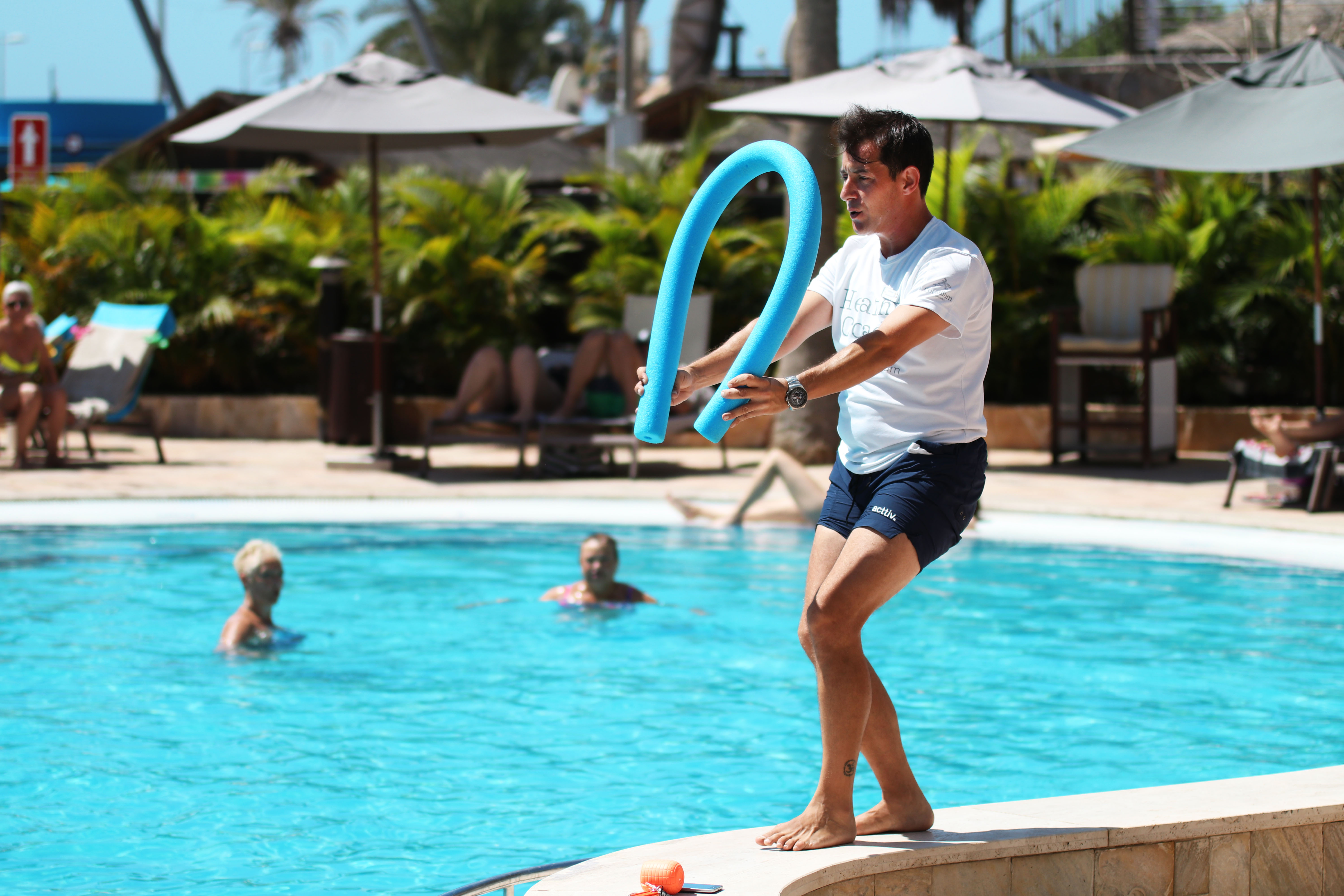 aerobic activities corallium dunamar by lopesan hotels