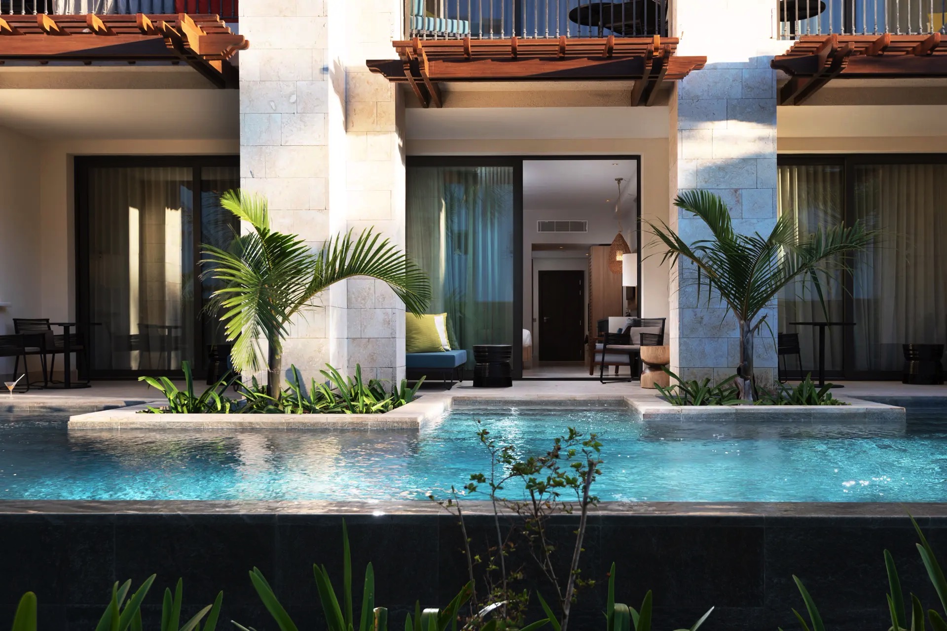 terrasse unique queen swim up junior suite resort lopesan costa bavaro