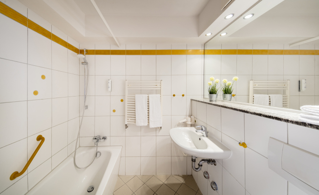 badezimmer unterkunft 2-raum ferienwohnung hotel ifa fehmarn
