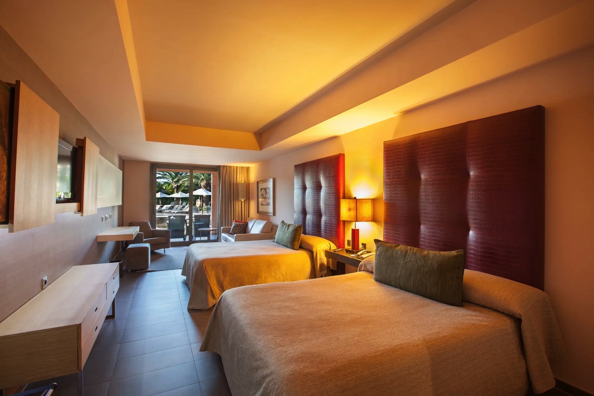 habitación doble familiar pool lopesan baobab