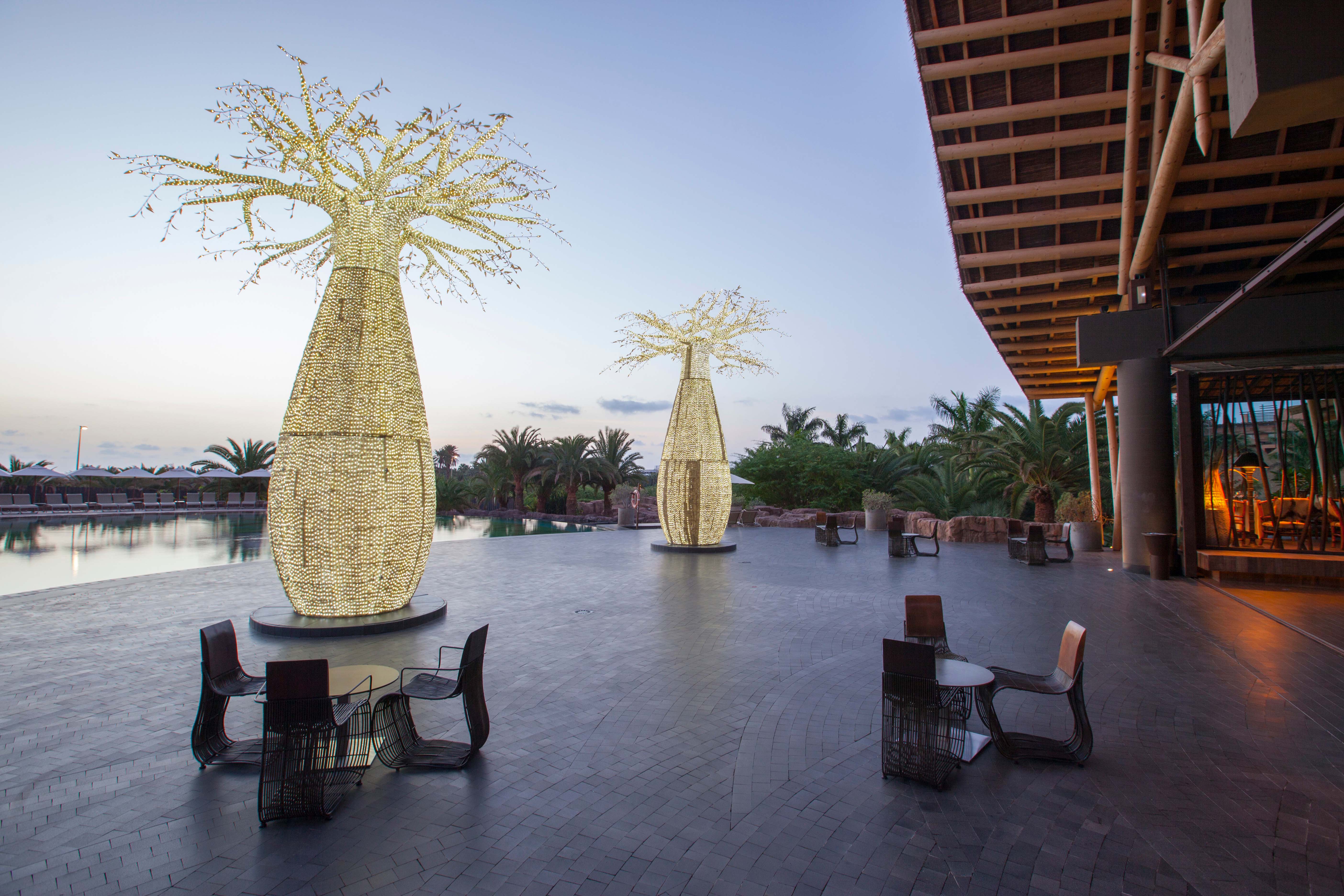 fotos zona lodge del hotel baobab en gran canaria