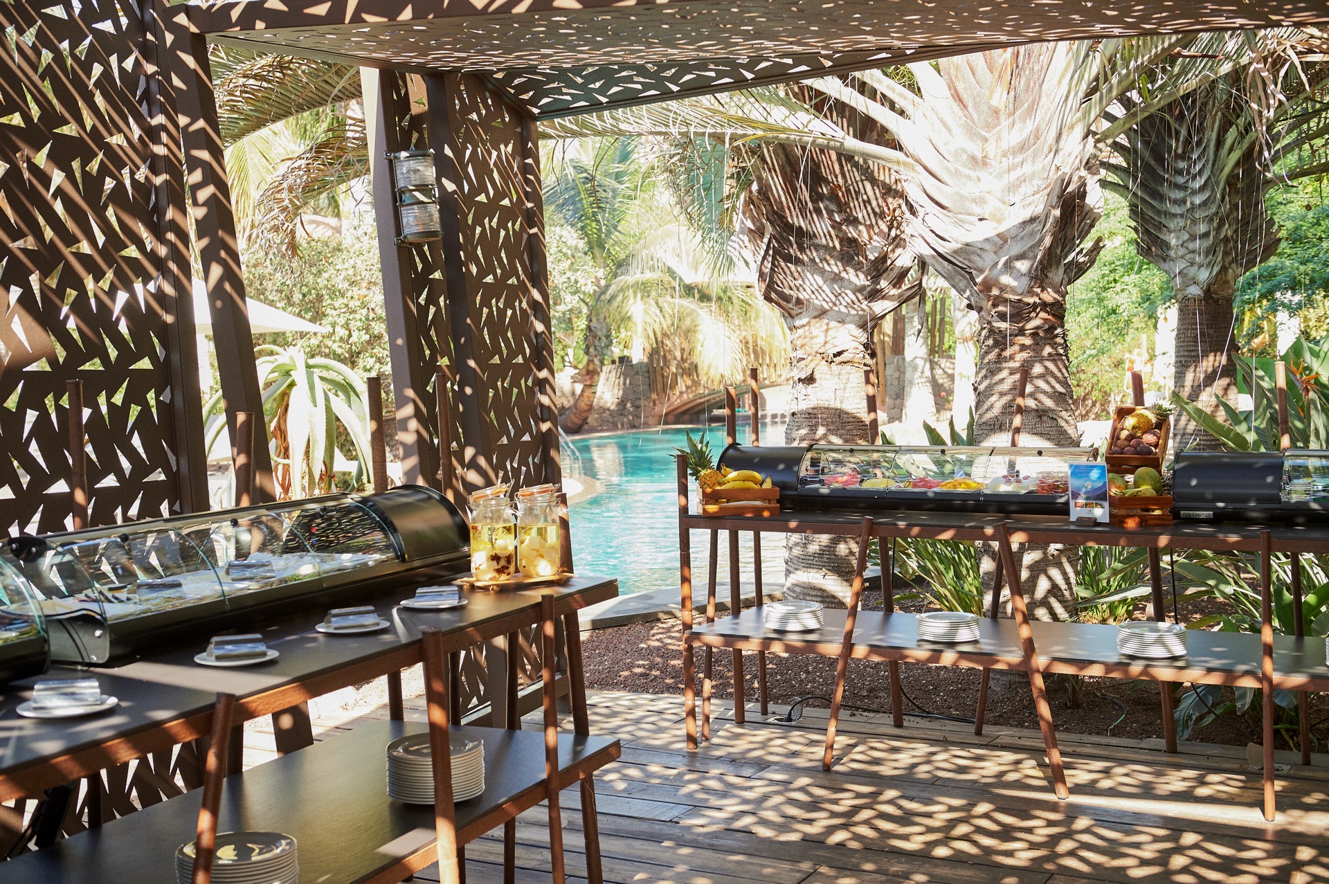 fotos frühstück unique lopesan baobab terrasse