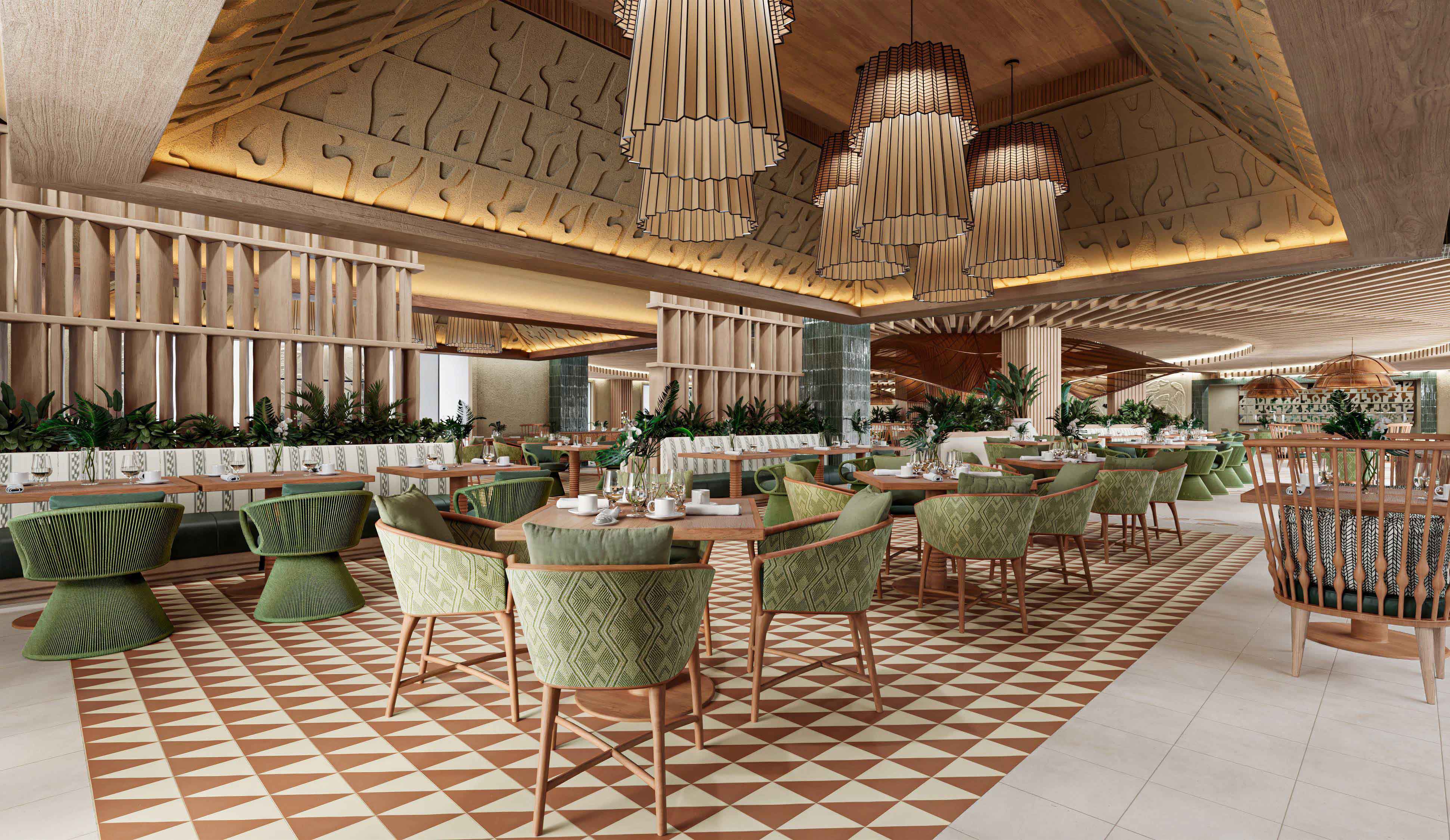 Pavilion buffet with international cuisine at Lopesan Serenity Bay