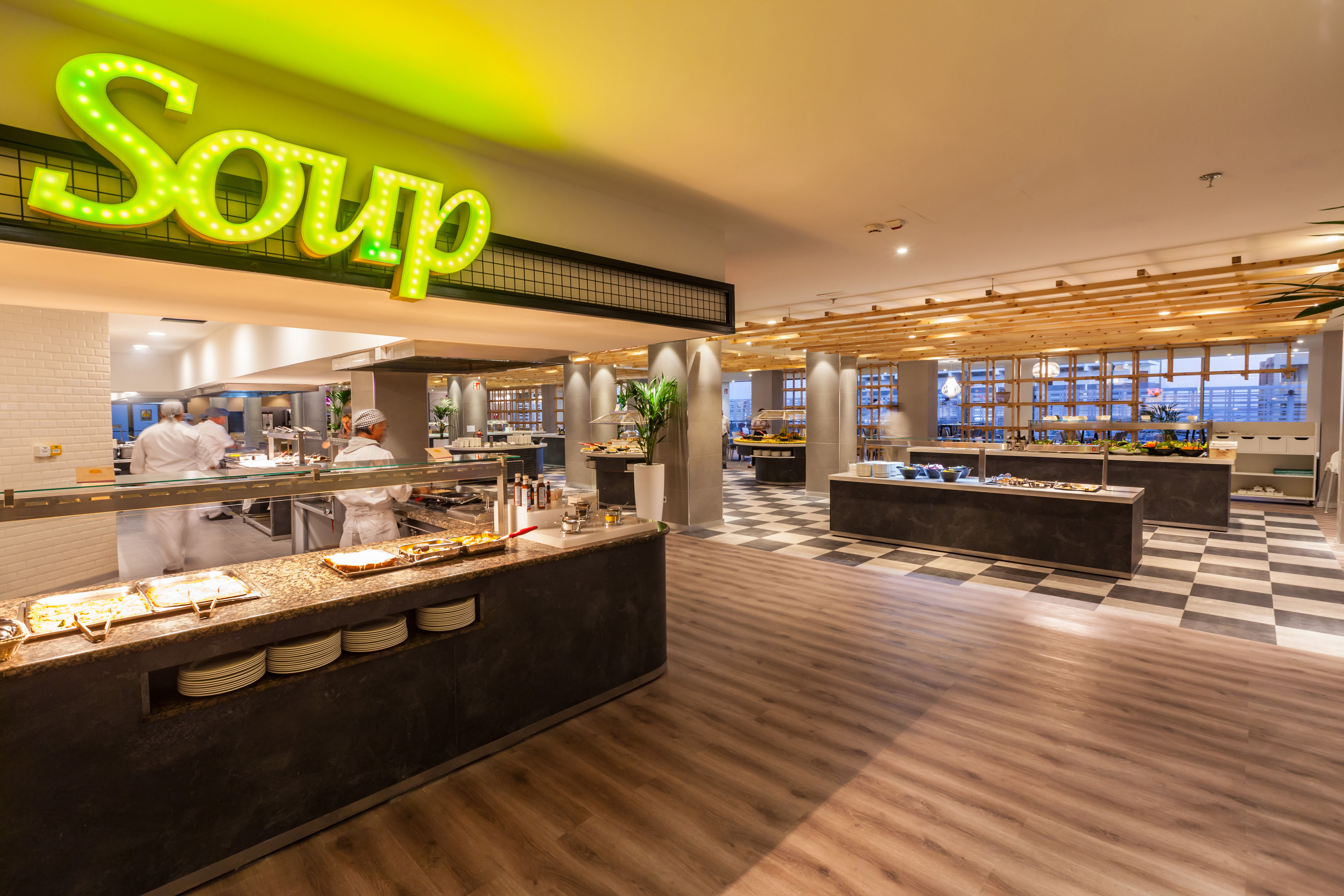 interior buffet abora interclub atlantic by lopesan hotels