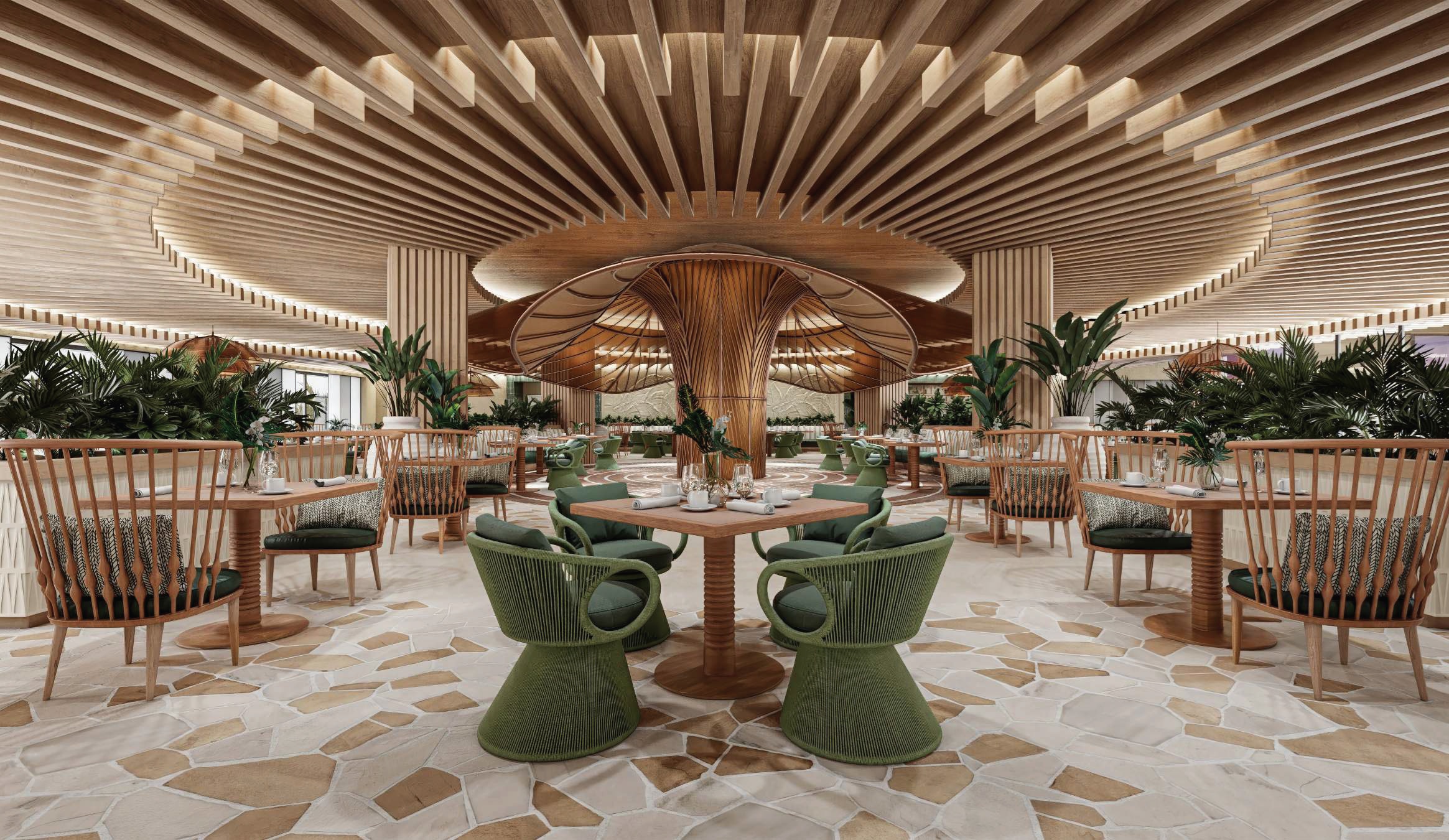 Buffet restaurant Pavilion Lopesan Caoba Serenity Bay
