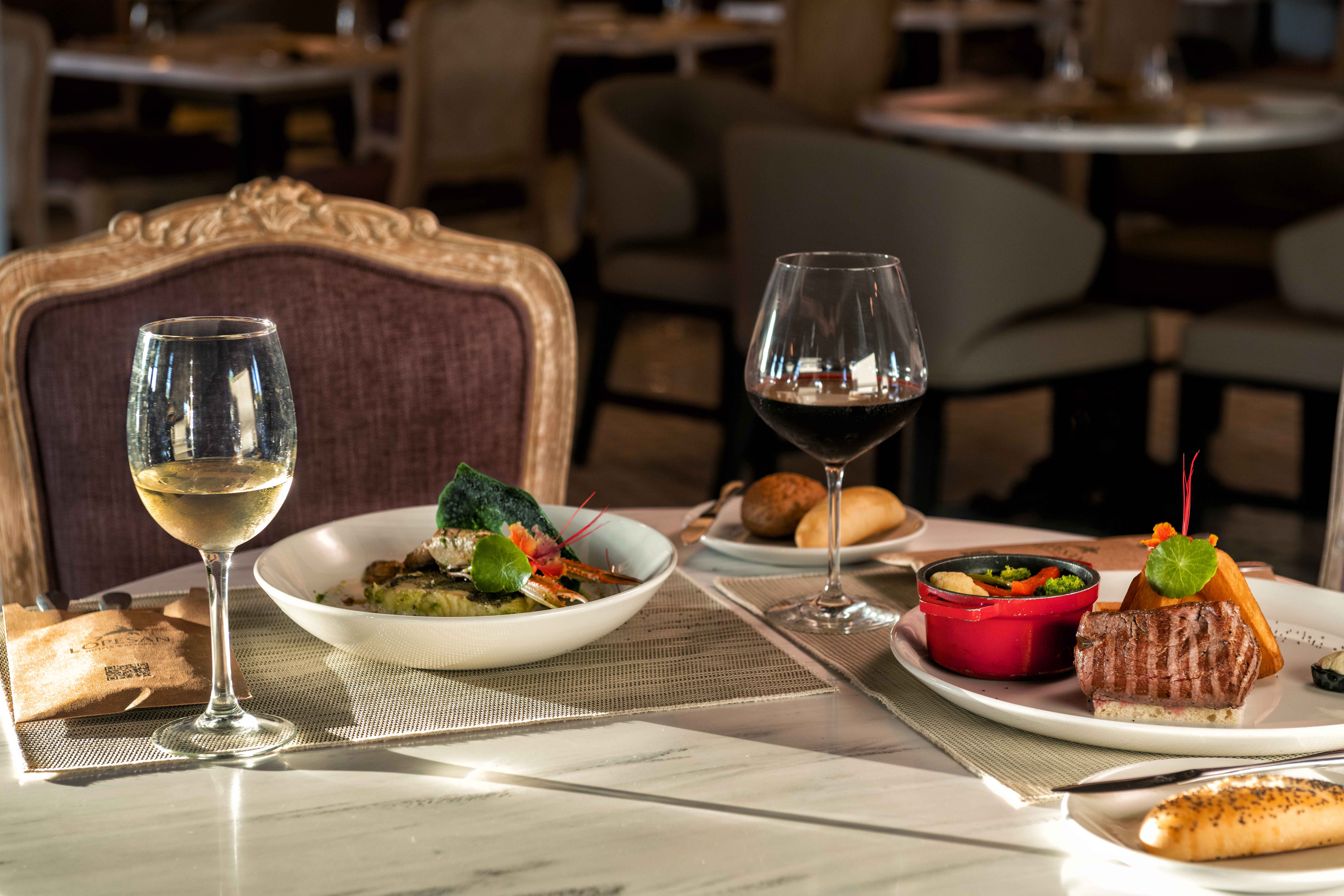 Detail des französischen Restaurants La Bohème Lopesan Splash Cove