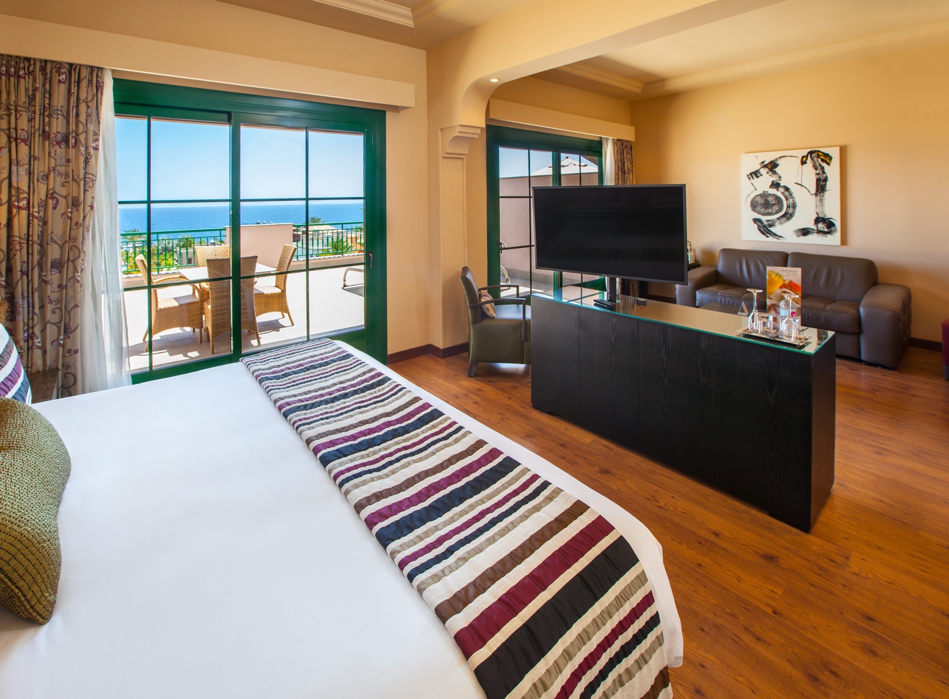 bed lopesan villa del conde resort double deluxe view room
