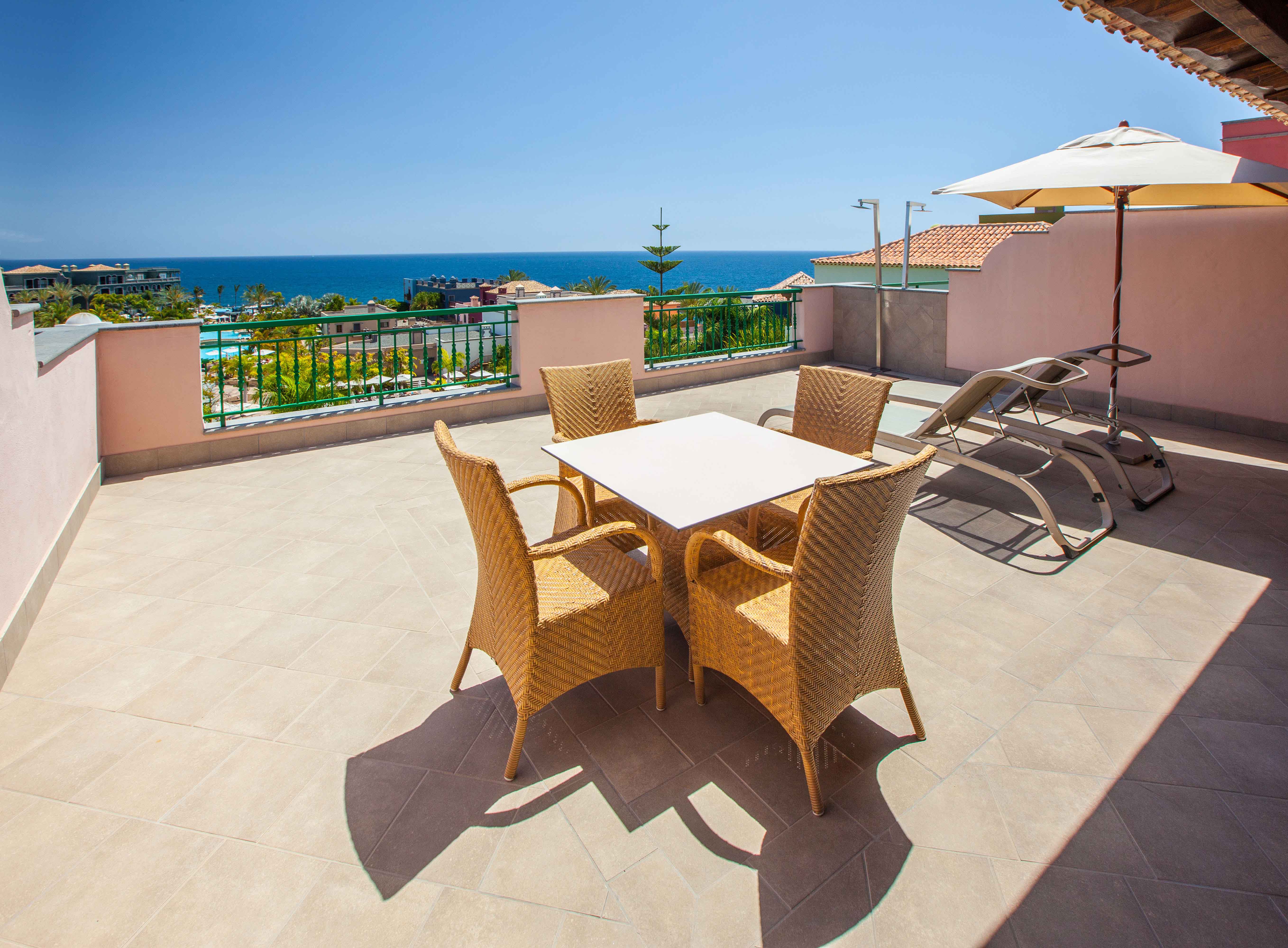 terrace lopesan villa del conde resort double deluxe view room