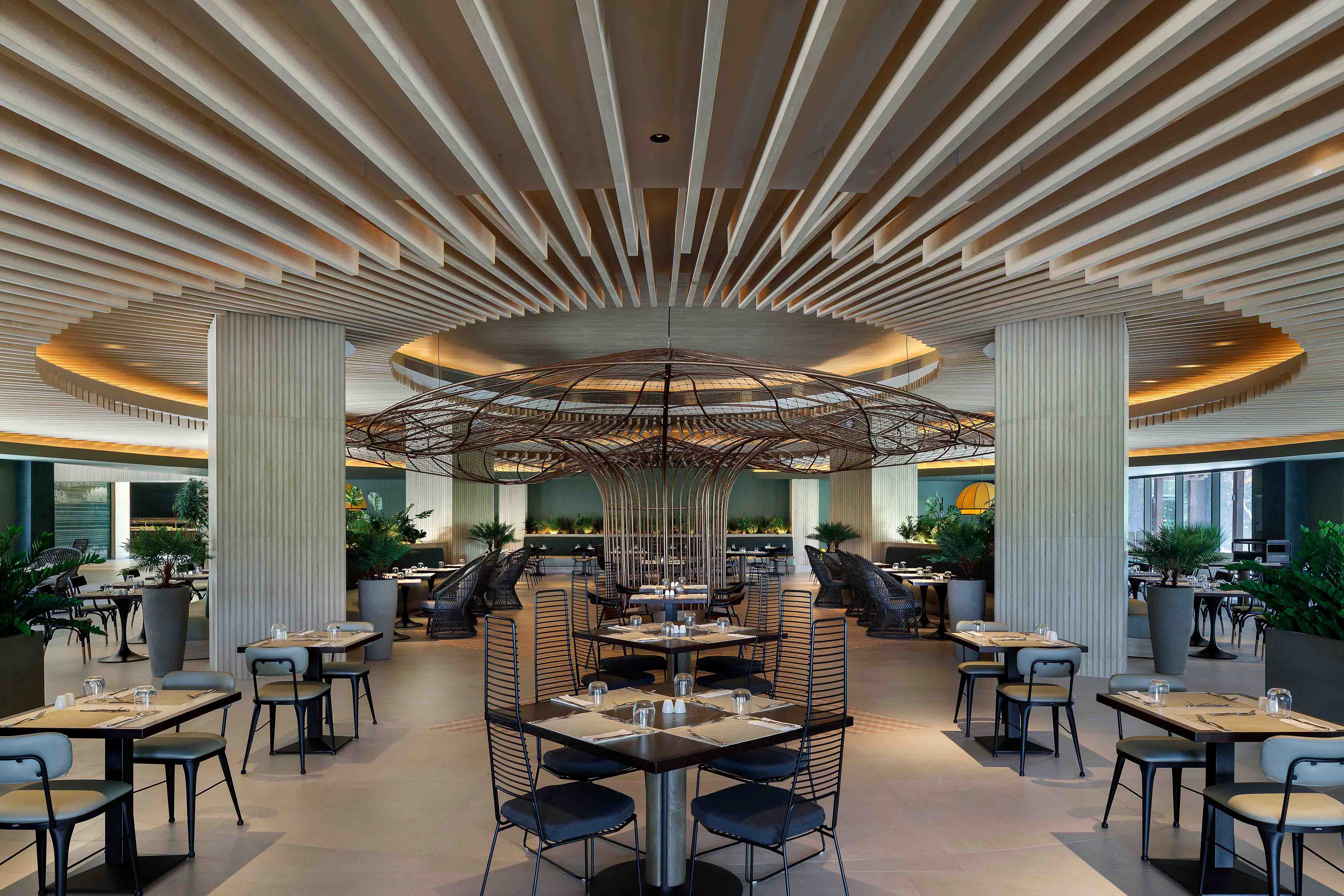 Pavilion buffet with international cuisine at Lopesan Serenity Bay